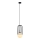ITALUX - Pendel MATTY 1xE27/40W/230V 100 cm sort