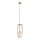 ITALUX - Pendel MATTY 1xE27/40W/230V 95,5 cm guldfarvet