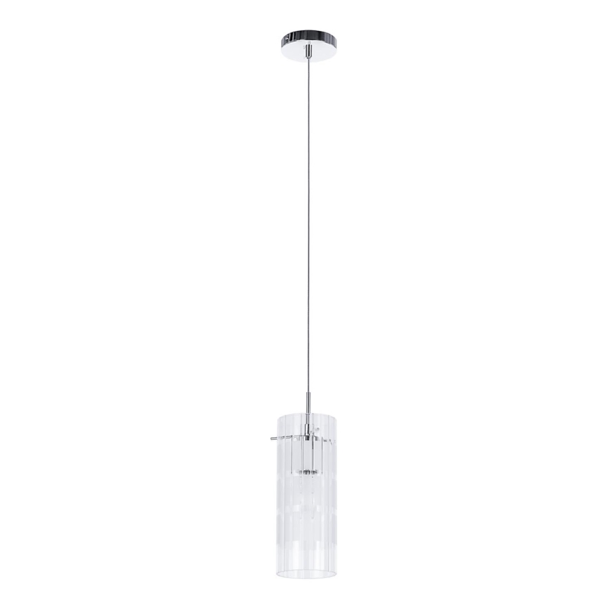 ITALUX - Pendel MAX 1xE27/60W/230V skinnende krom/transparent