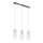 ITALUX - Pendel MAX 3xE27/60W/230V skinnende krom/transparent