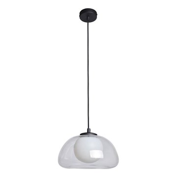 ITALUX - Pendel med kablet ophæng AINALE 1xG9/7W/230V sort/klar