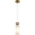 ITALUX - Pendel med wire SANTOS 1xG9/40W/230V guld