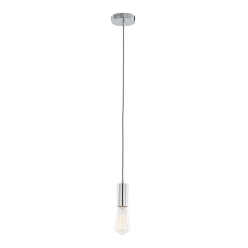 ITALUX - Pendel MODERNA 1xE27/60W/230V skinnende krom