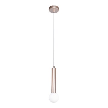 ITALUX - Pendel på kabel FILANO 1xG9/5W/230V rosaguldfarvet