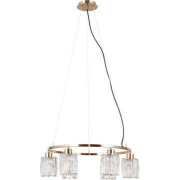 ITALUX - Pendel på kabel SIMONA 6xE14/40W/230V guld