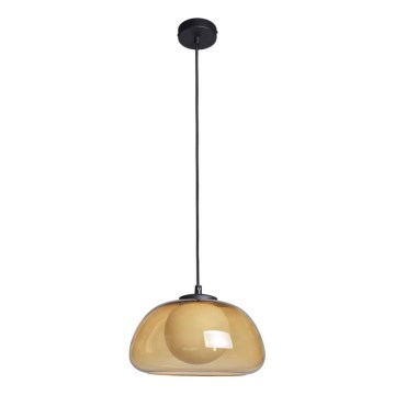 ITALUX - Pendel på ledning AINALE 1xG9/7W/230V sort/røget brun