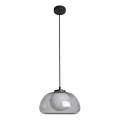 ITALUX - Pendel på wire AINALE 1xG9/7W/230V sort/røget sort