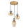 ITALUX - Pendel på wire FANDA 3xE27/40W/230V guld/røget beige