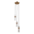ITALUX - Pendel på wire TARASO 3xE14/40W/230V guld