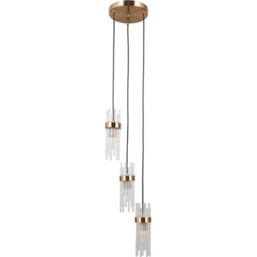 ITALUX - Pendel på wire TARASO 3xE14/40W/230V guld