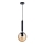 ITALUX - Pendel RAVENA 1xE27/10W/230V sort