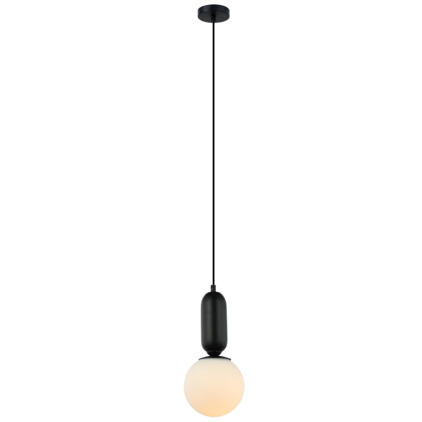 ITALUX - Pendel ALDEVA 1xE27/40W/230V sort