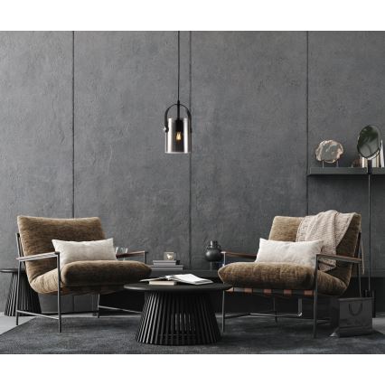 ITALUX - Pendel NANESMA 1xE27/40W/230V sort