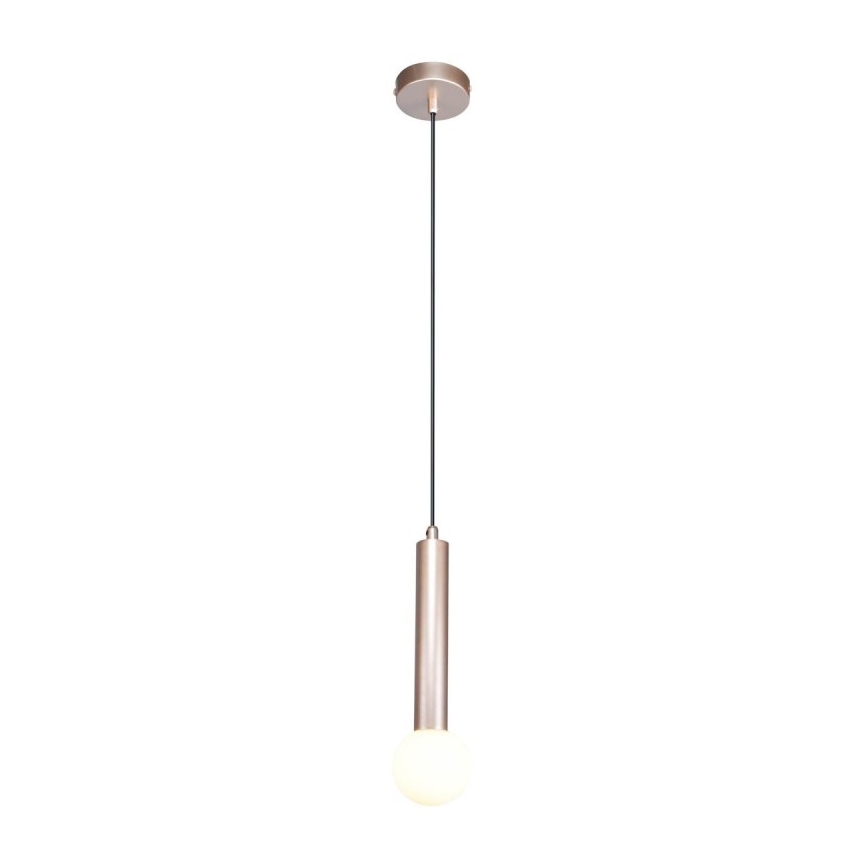 ITALUX - Pendel på kabel FILANO 1xG9/5W/230V rosaguldfarvet
