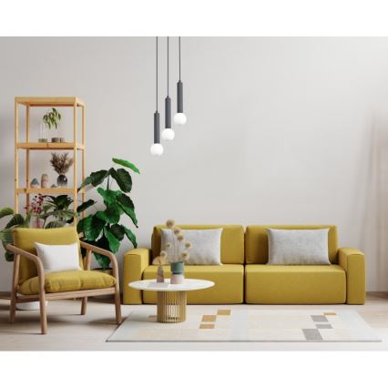 ITALUX - Pendel med wire FILANO 3xG9/5W/230V sort