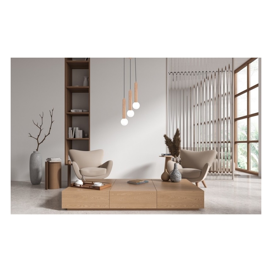 ITALUX - FILANO loftlampe på kabel 3xG9/5W/230V brun