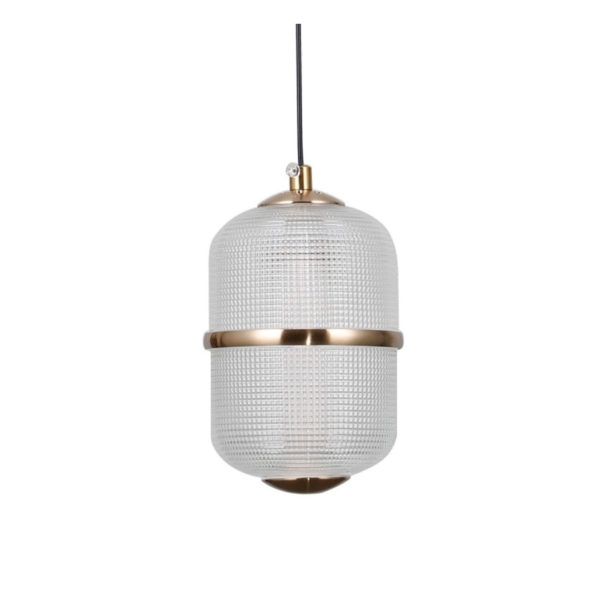 ITALUX - LED-lysekrone på wire ALANI LED/6W/230V 3000K sort/guld