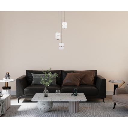 ITALUX - LED-pendel på wire ALANI 3xLED/5W/230V 3000K guld