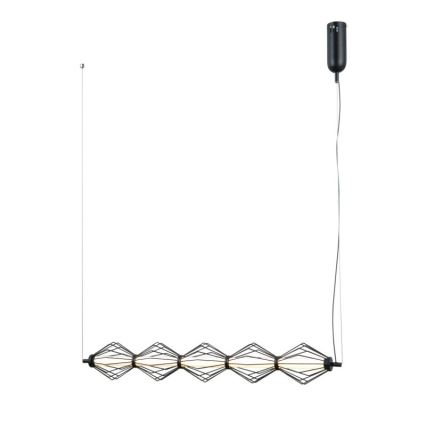 ITALUX - LED-pendel med wireophæng SEVILLA LED/25W/230V 3000K sort