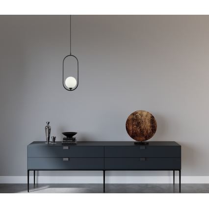 ITALUX - Loftlampe på kabel LUPUS 1xG9/25W/230V sort