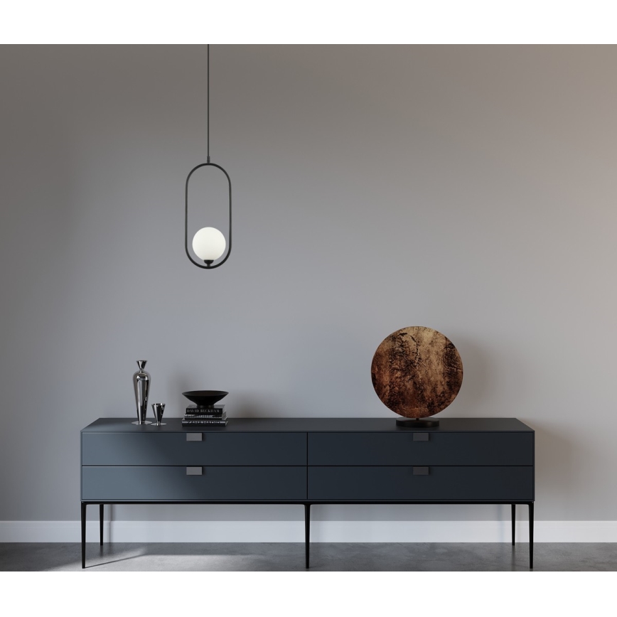 ITALUX - Loftlampe på kabel LUPUS 1xG9/25W/230V sort