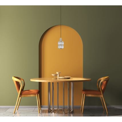 ITALUX - Pendel ALMA med wireophæng 1xE27/40W/230V, guldfarvet
