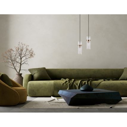 ITALUX - Pendel på kabel TARASO 1xE14/40W/230V guld