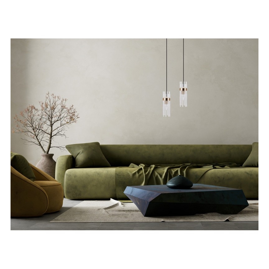 ITALUX - Pendel på kabel TARASO 1xE14/40W/230V guld