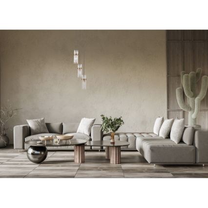 ITALUX - Pendel på wire TARASO 3xE14/40W/230V guld