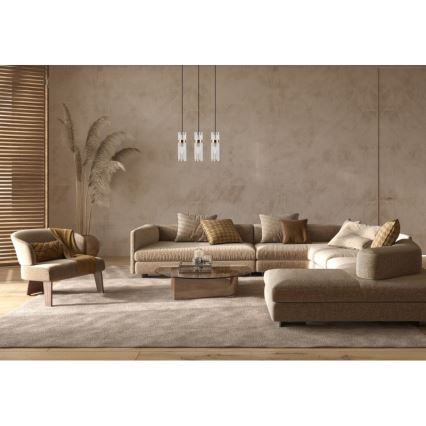 ITALUX - Pendel på wire TARASO 3xE14/40W/230V guld