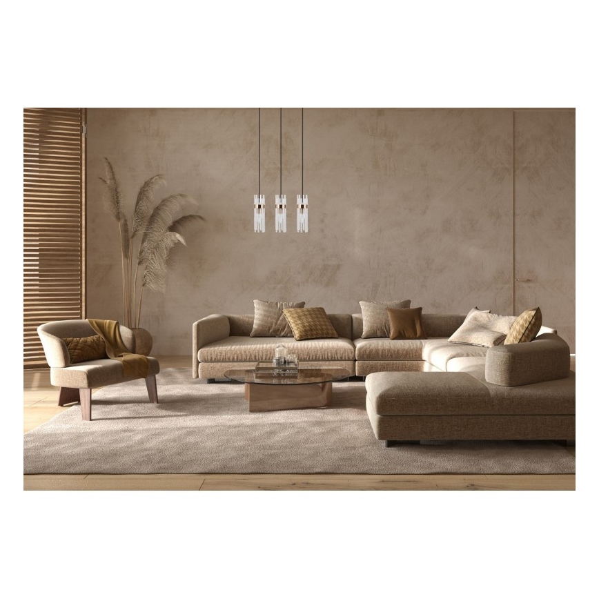 ITALUX - Pendel på wire TARASO 3xE14/40W/230V guld