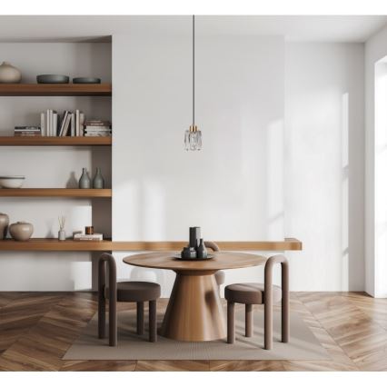 ITALUX - TORNO pendel på wire 1xE14/40W/230V sort/guld
