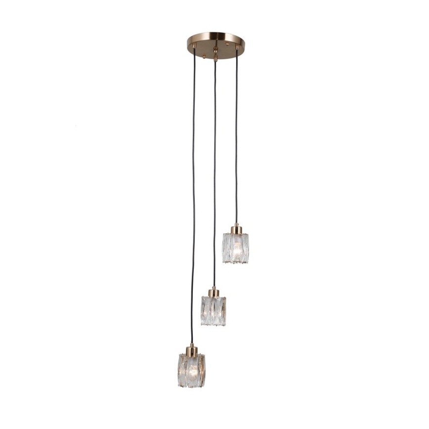 ITALUX - Pendel på kabel TORNO 3xE14/40W/230V guld