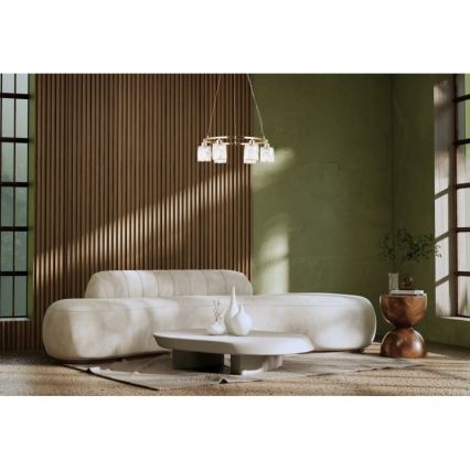 ITALUX - Pendel på kabel SIMONA 6xE14/40W/230V guld