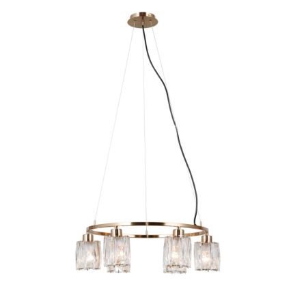 ITALUX - Pendel på kabel SIMONA 6xE14/40W/230V guld