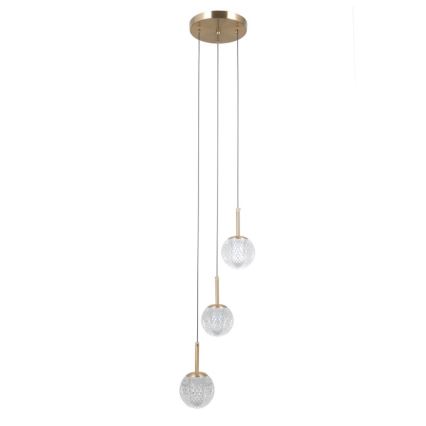 ITALUX - Pendel på kabel PADRI 3xG9/5W/230V guld