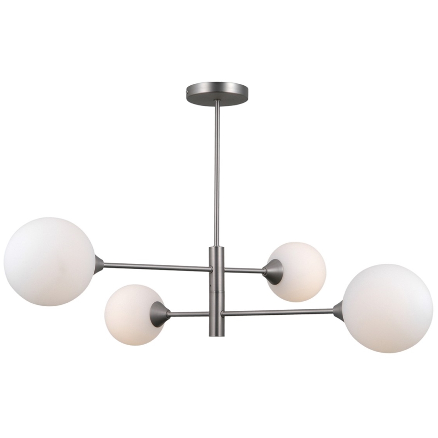 ITALUX - Pendellampe EVORA 4xG9/5W/230V nikkel