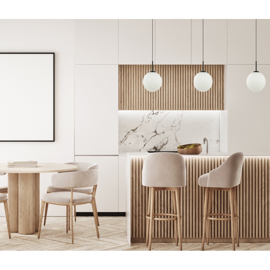 ITALUX - Loftlampe på kabel DEORE 1xE27/40W/230V Ø 30 cm sort