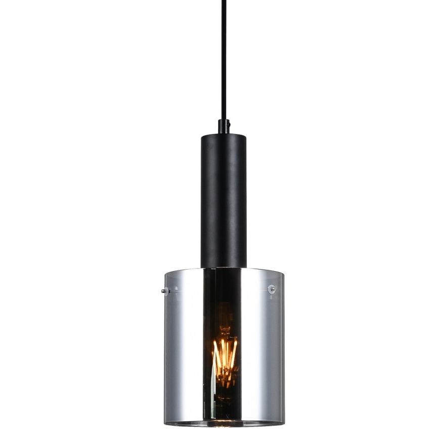 ITALUX - Pendel SARDO 1xE27/40W/230V sort