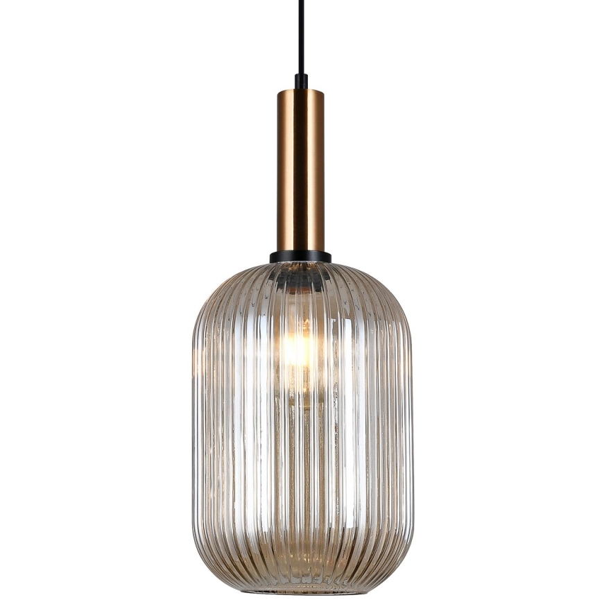 ITALUX - Pendel ANTIOLA 1xE27/40W/230V diameter 20 cm bronze
