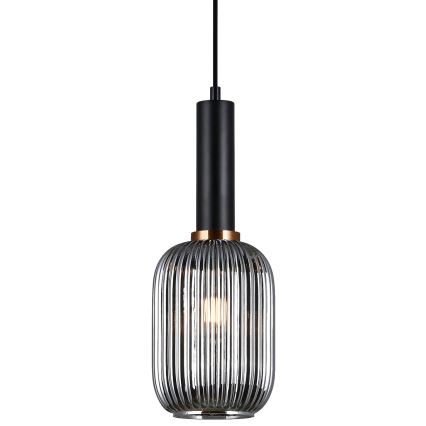 ITALUX - Pendel ANTIOLA 1xE27/40W/230V diameter 15 cm sort