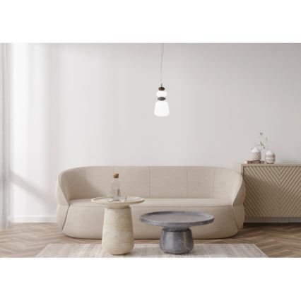 ITALUX - LED-pendel på wire EVANS LED/12W/230V 3000K guld/hvid