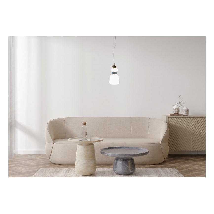 ITALUX - LED-pendel på wire EVANS LED/12W/230V 3000K guld/hvid