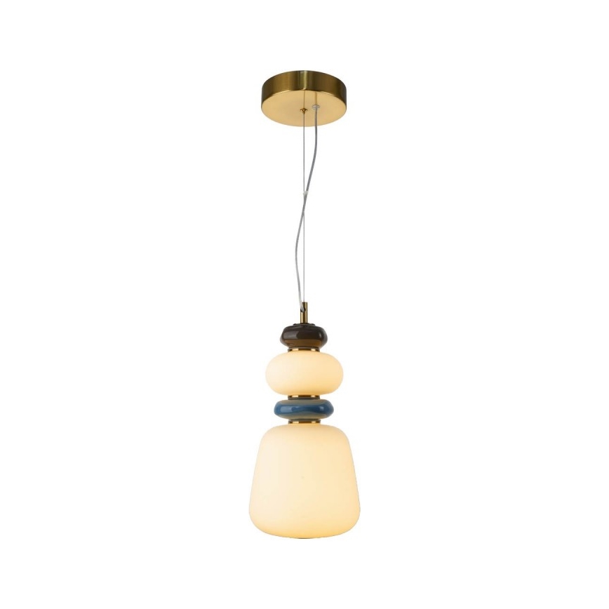 ITALUX - LED-pendel på wire EVANS LED/12W/230V 3000K guld/hvid