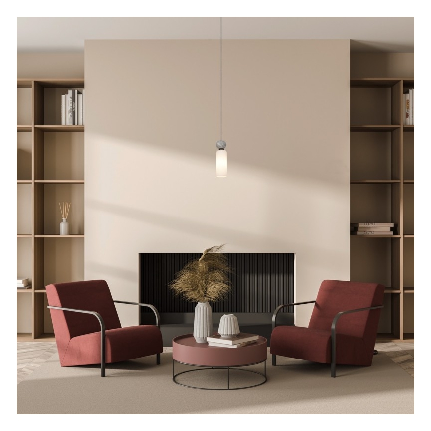 ITALUX - Pendel på kabel SANTOS 1xG9/40W/230V sort
