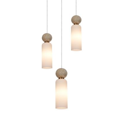 ITALUX - SANTOS pendel på kabel 3xG9/40W/230V, guld