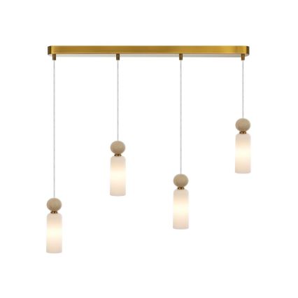 ITALUX - SANTOS kabelophængt loftlampe 4xG9/40W/230V guld