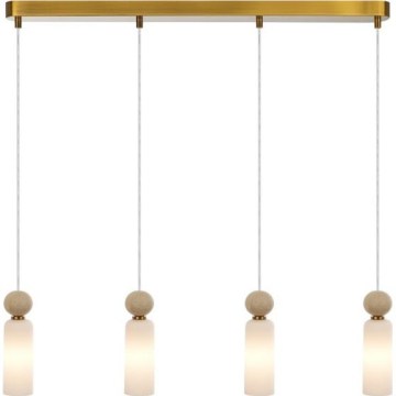 ITALUX - SANTOS kabelophængt loftlampe 4xG9/40W/230V guld