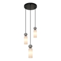 ITALUX - SANTOS pendel med wireophæng 3xG9/40W/230V sort