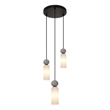 ITALUX - SANTOS pendel med wireophæng 3xG9/40W/230V sort
